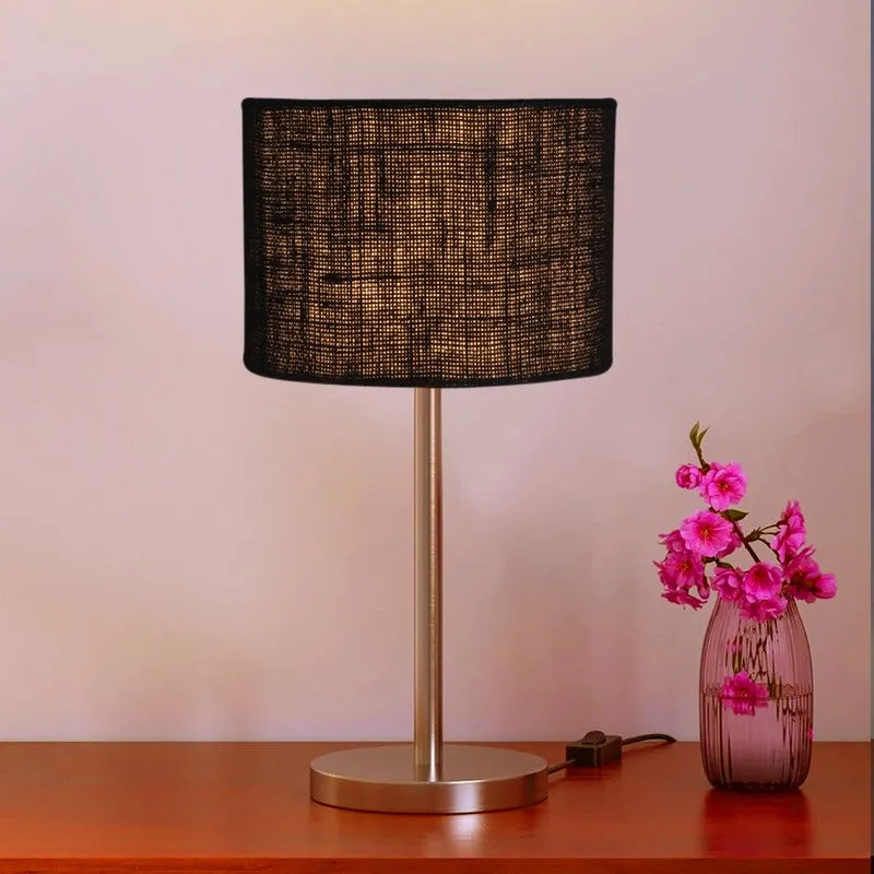 Noctra Calm Glow Metal Table Lamp - Black media 3