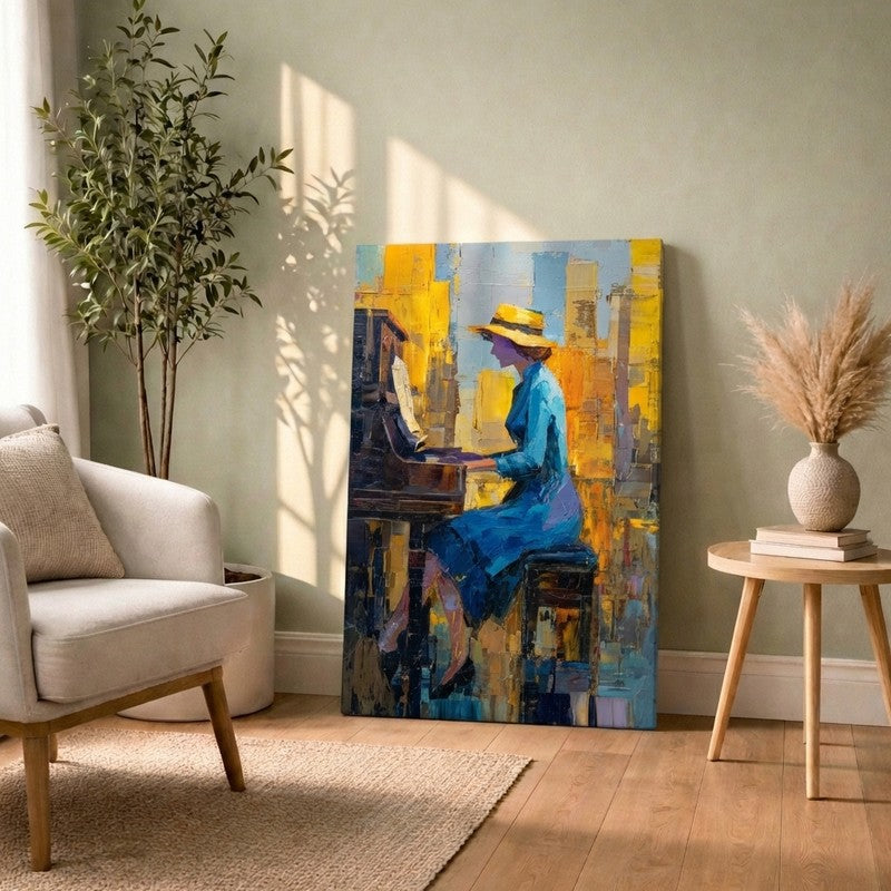 Harmony in Blue Canvas Wall Art