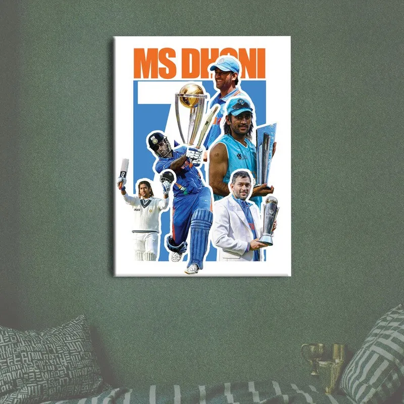 MS Dhoni Canvas Wall Art media 7