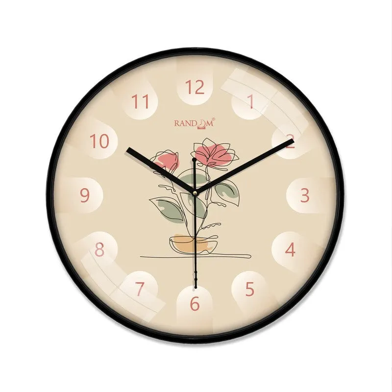 Grace Round Analog Wall Clock - Multicolor media 3