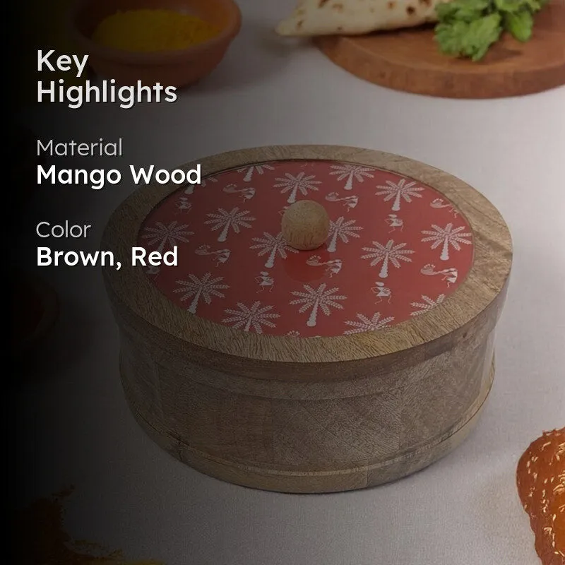Rasva I Wood Roti Box - Red media 2