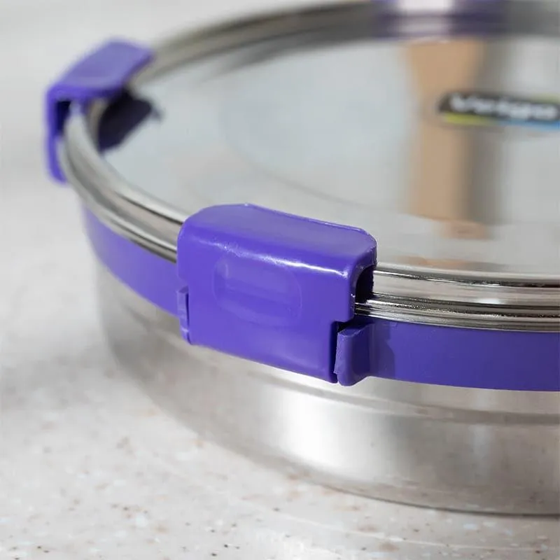 Clip Lock Lunch Box (875 mL) - Violet media 8