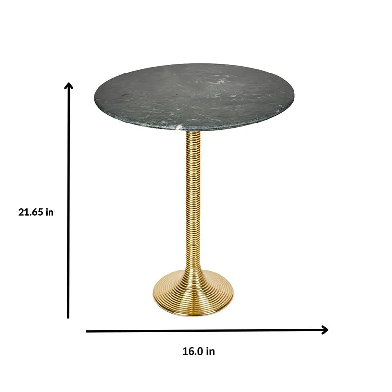 Lava Spire Aluminium & Stone Side Table media 5