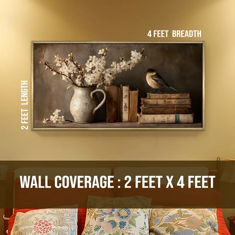 Painterly Canvas Wall Painting With Frame media 8