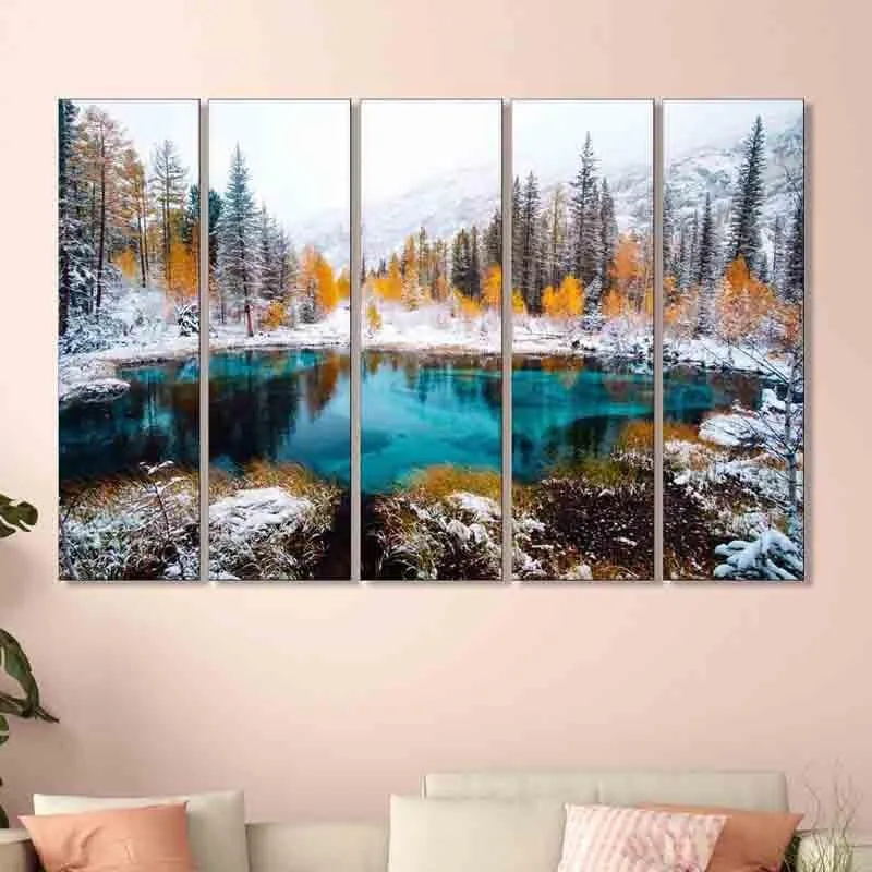 Manali Wall Art - Five Piece Set media 1