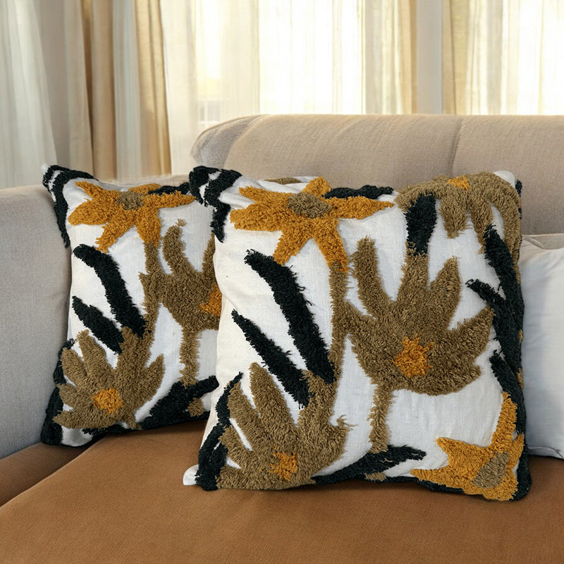 Vineloom Tufted Cushion Cover Set - Set Of Two