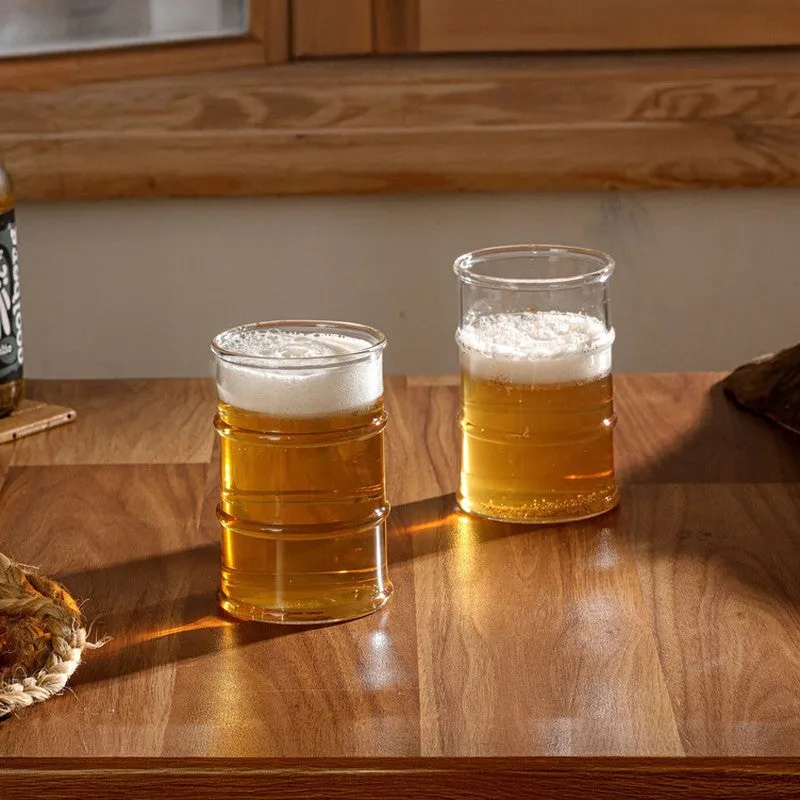 Drosin Beer Glass(350 mL) - Set Of Two media 1