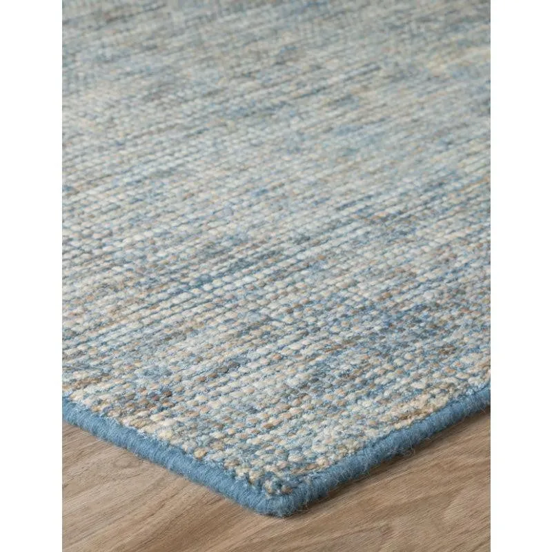 Thread Tale Hand Woven Wool Rug - Denim Blue media 7
