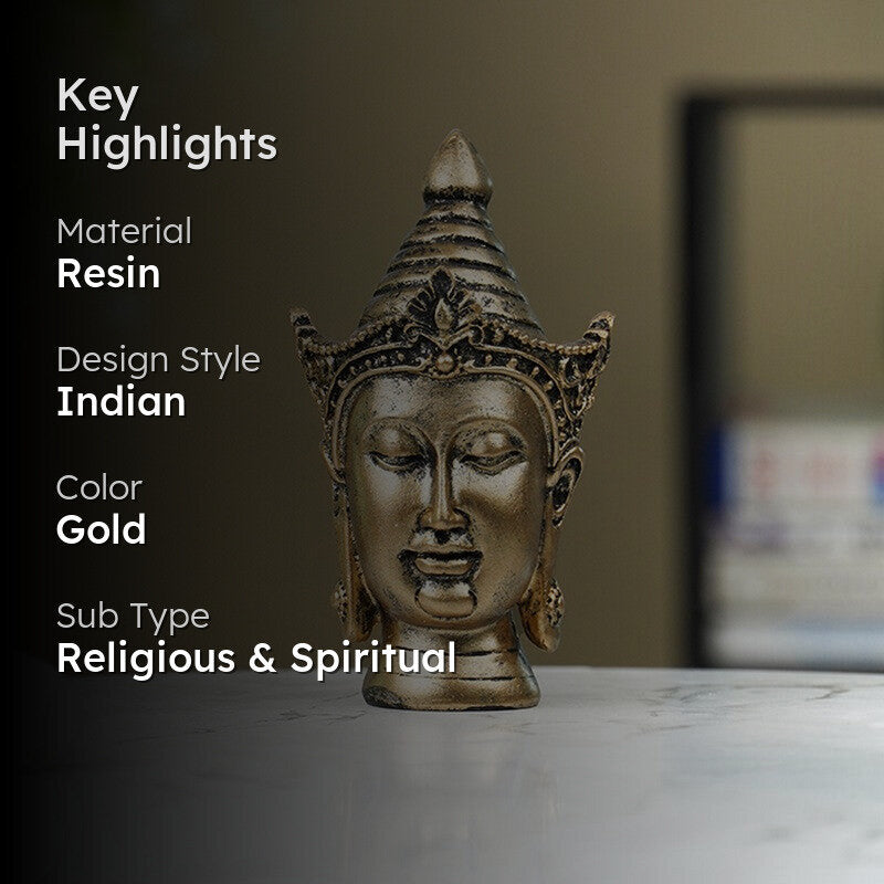 Spiritual Buddha Decor Showpieces - Gold media 2