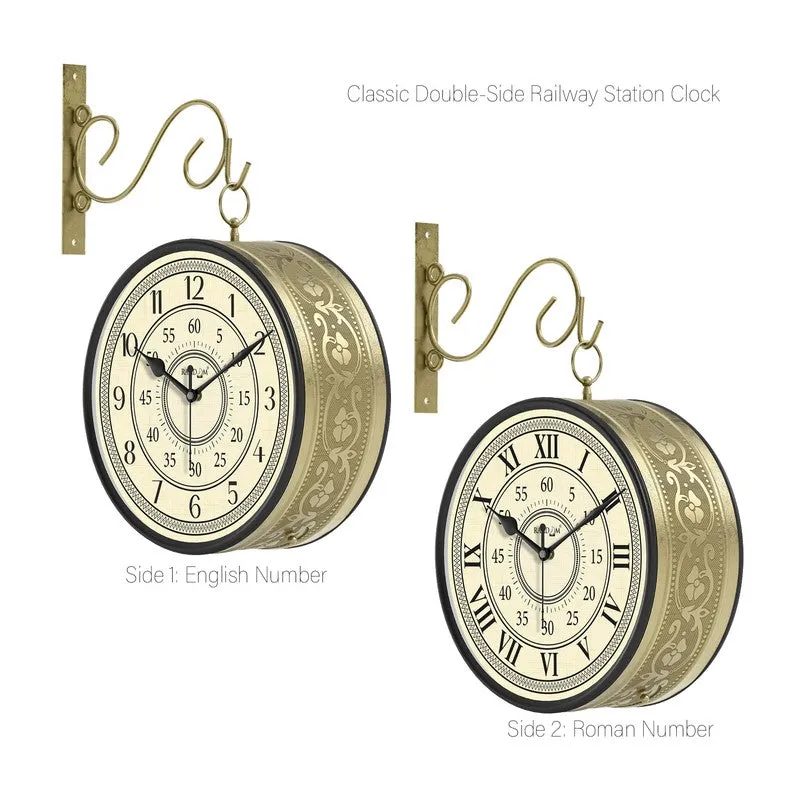 Antiqon Double Sided Wall Clock media 4
