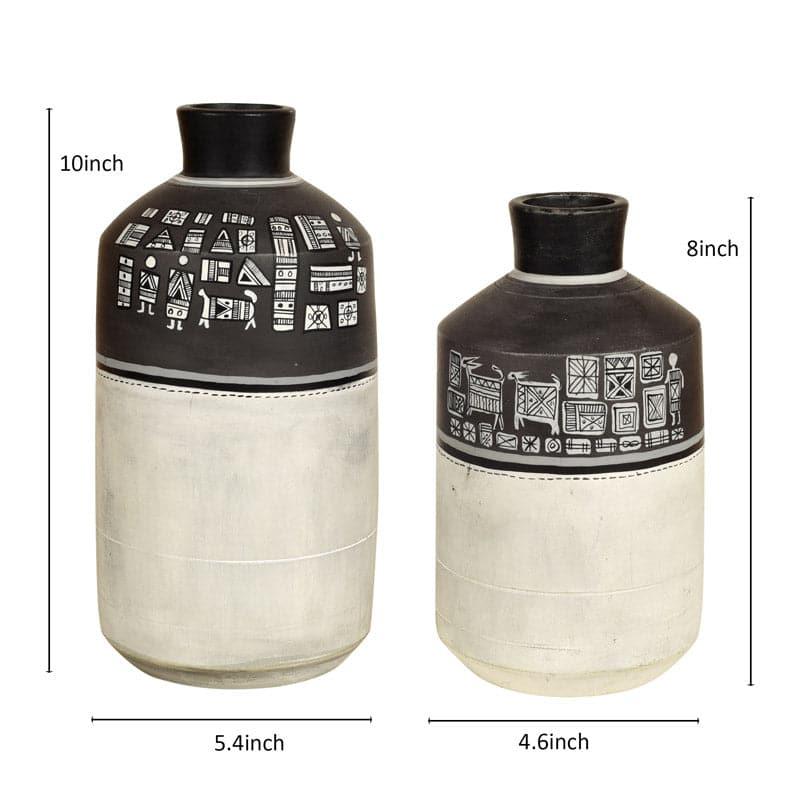 Misa Terracotta Vase - Set Of Two media 5