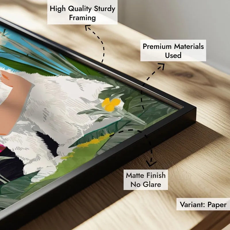 Bloomelle Canvas Wall Painting With Black Frame media 6