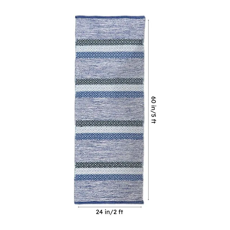 Runelle Cotton Runner Rug - Blue media 8