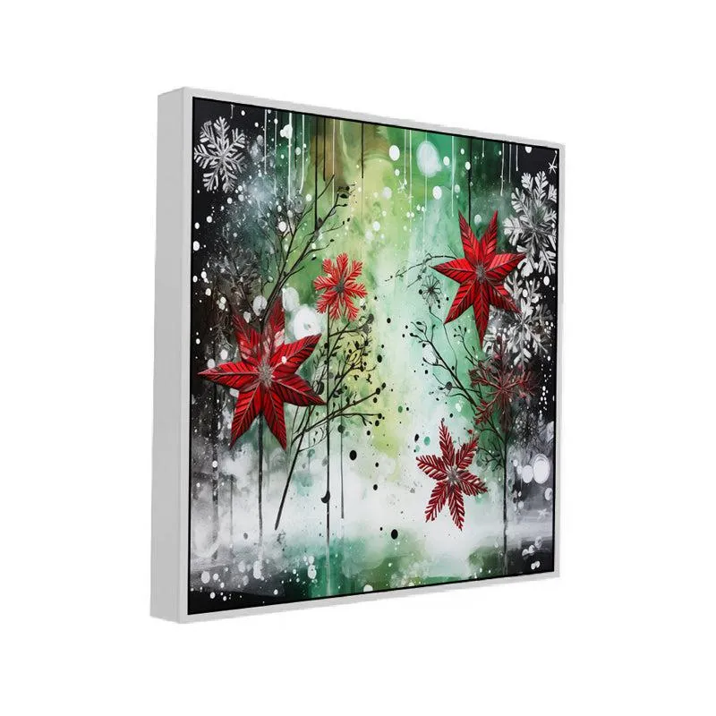 Winter Magic Floral Wall Painting media 3
