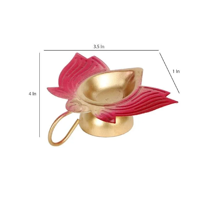 Red Pushkar Tealight Holder - Set Of Two media 7