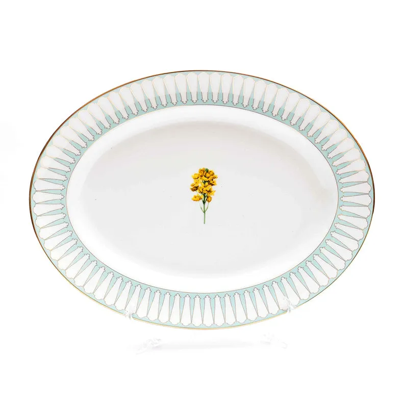 Basant 24k Gold Brushed Porcelain Dinner Set - 33 Piece Set media 7