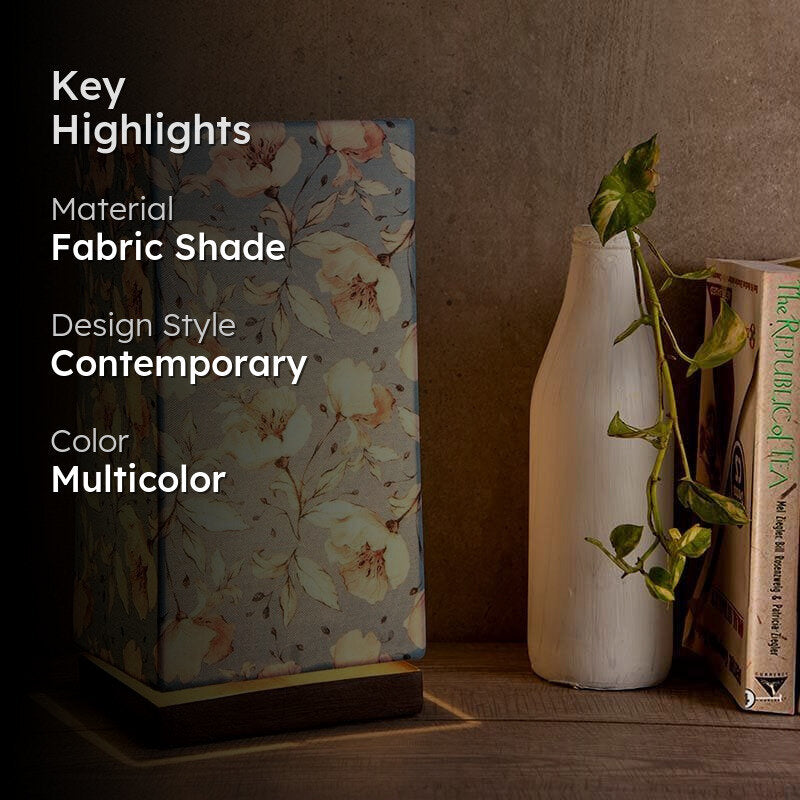Spring In Fabric Table Lamp - Multicolor media 2