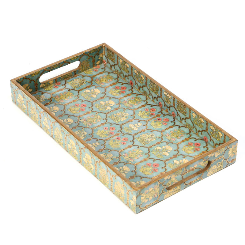 Fleur Jharokha Rectangle Serving Tray - Set Of Three media 6