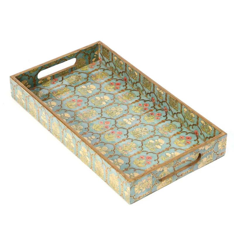 Fleur Jharokha Rectangle Serving Tray - Set Of Three media 6
