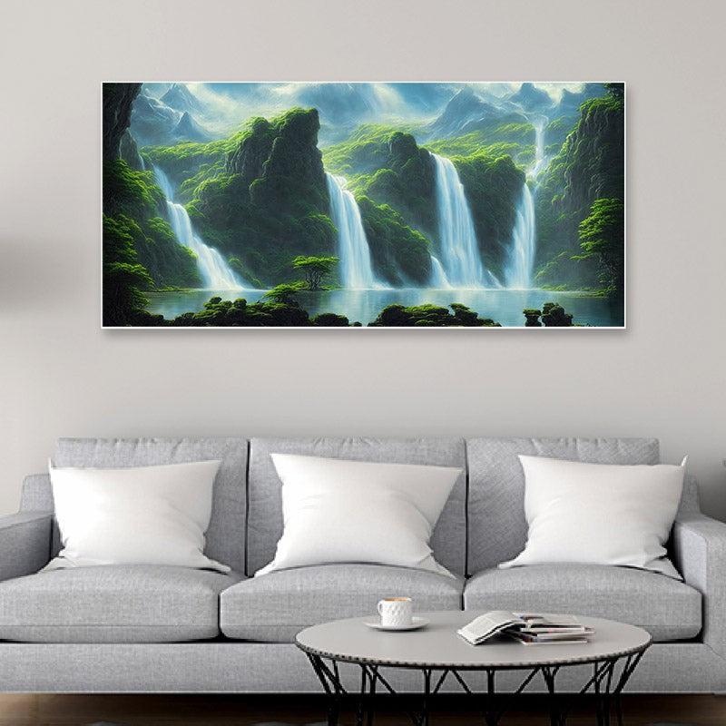 Dreamlike Cascade Wall Painting media 3