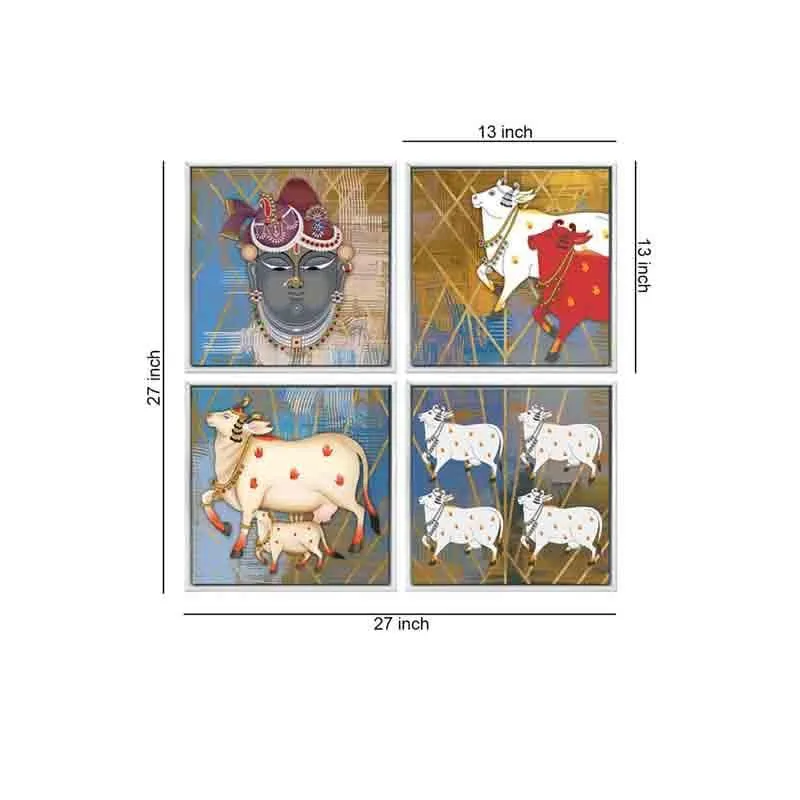 Nandi Wall Art - Set of Four media 8