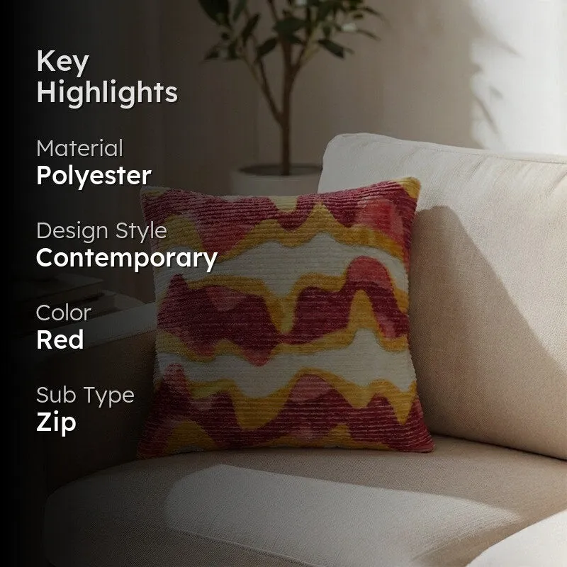 RythmFlow Cushion Cover - Maroon media 2