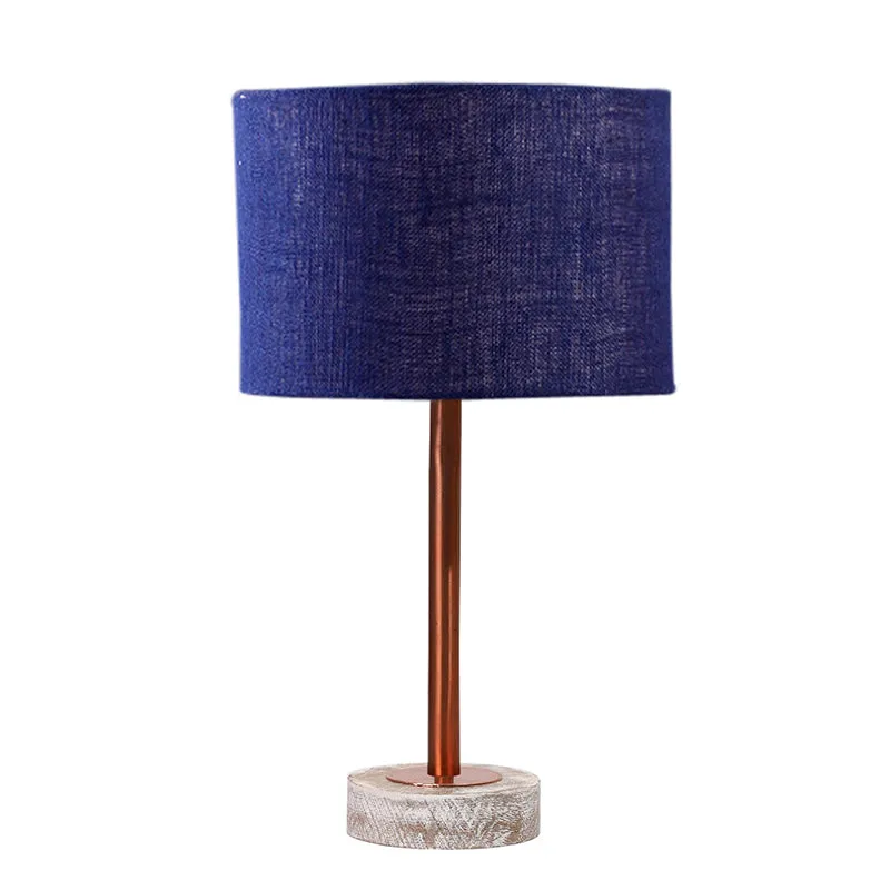 Sienna I Rodin Wooden Table Lamp - Blue,Copper,White media 4
