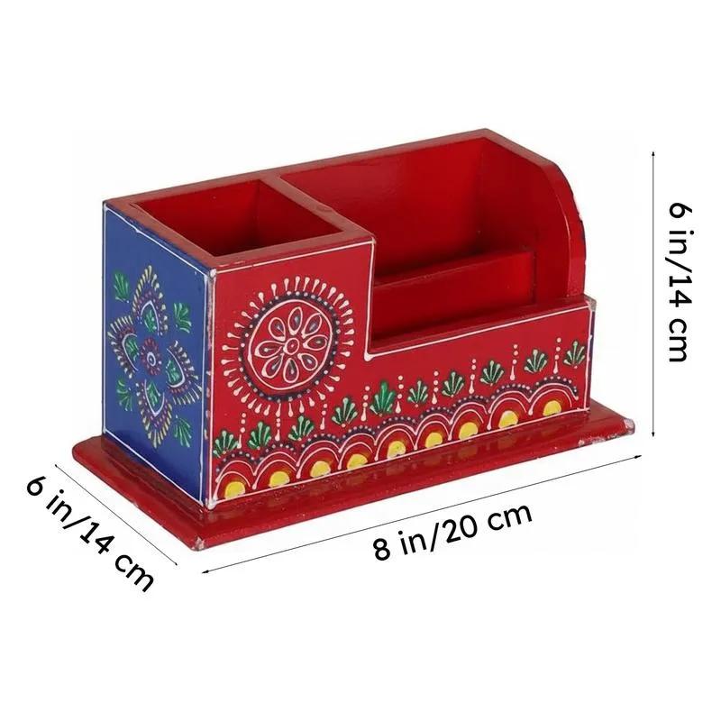 Vidya Handpainted Table Organizer media 7