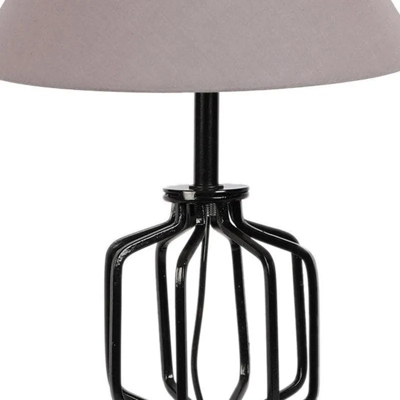 Cosmo Fabric Table Lamp - Grey,Black media 6