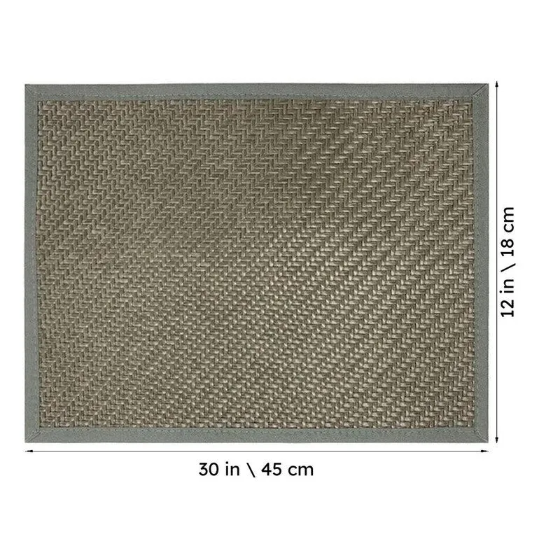 Rustayne Grey Rectangle PVC Table Mats - Set Of Two media 6