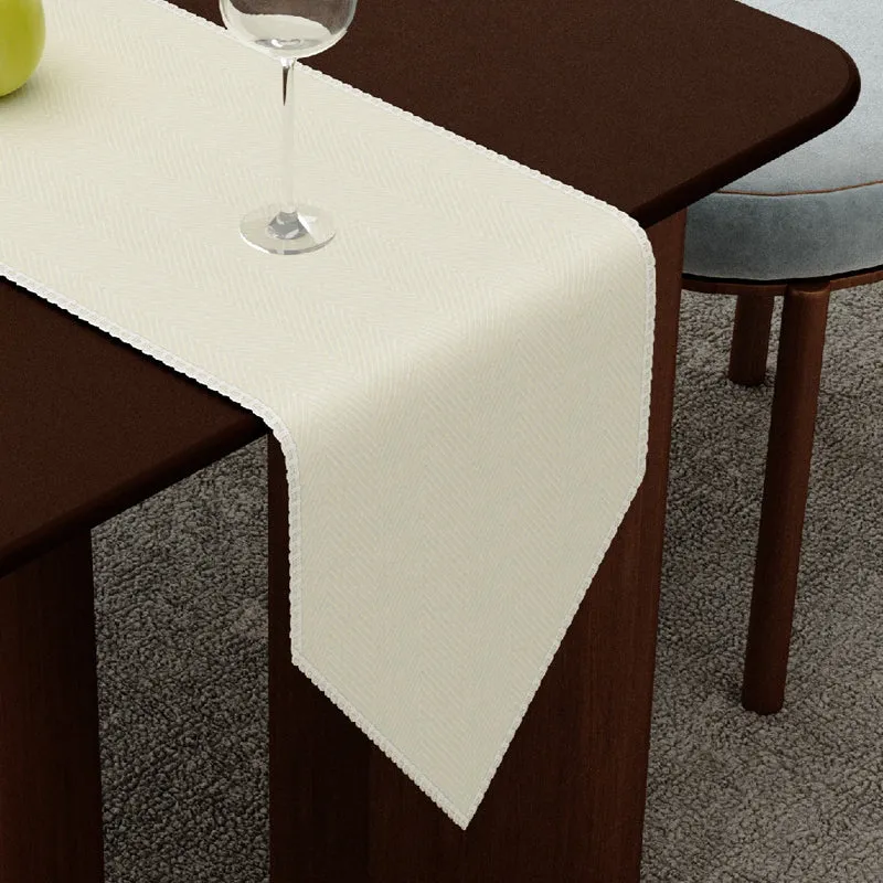 Flotrail Cotton Table Runner - Off White media 1