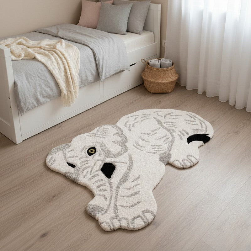 Jumbo Wool Carpet - Grey - 2 x 3 ft