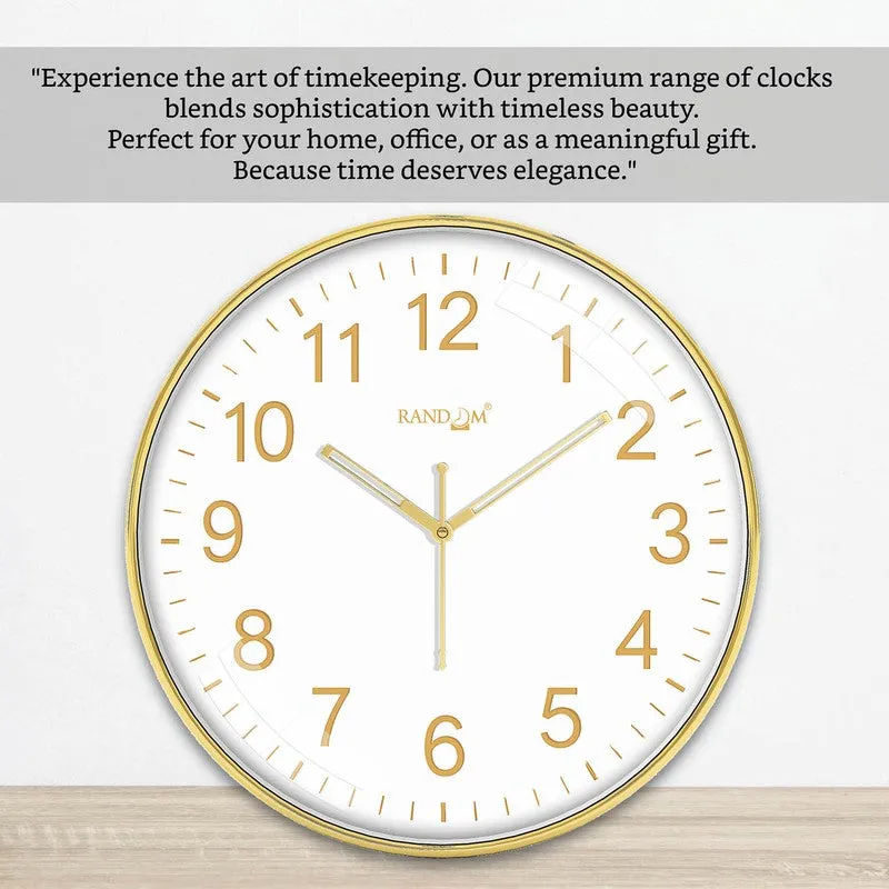 Goldenora Premium Silent Sweep Wall Clock - White media 6