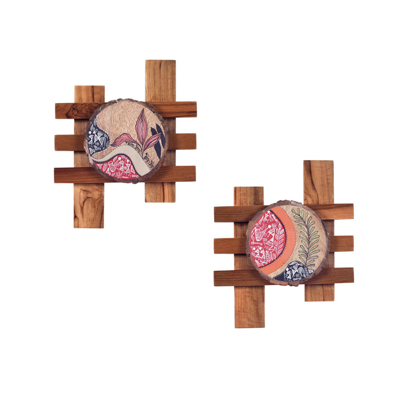 Leafo Wooden Wall Accent - Set of Two media 3