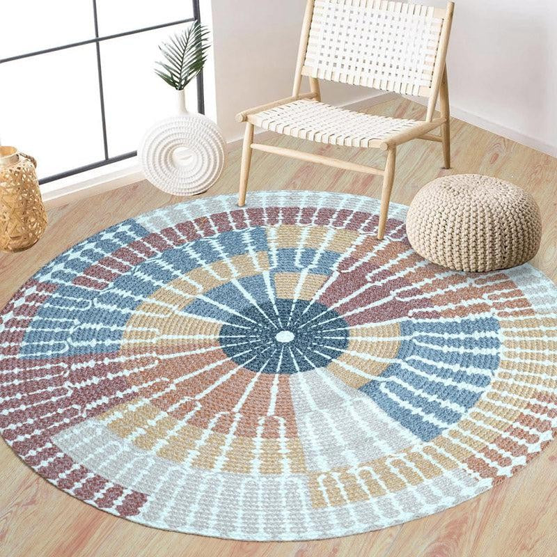 Harsa Boho Round Cotton Rug media 4