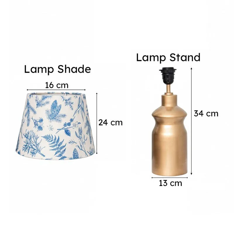 Floral Tinsel Astoria Fabric Table Lamp - White media 6