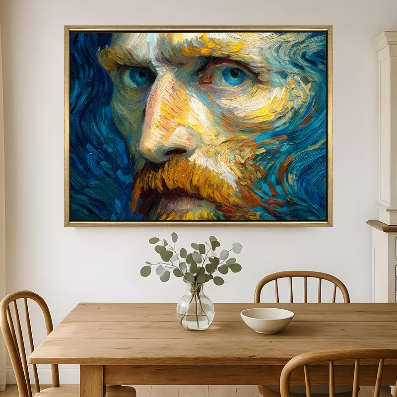 Expressive Eyes Canvas Wall Painting With Frame