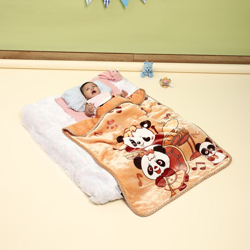 Monte Carlo Panda Melody Blanket - 550 GSM