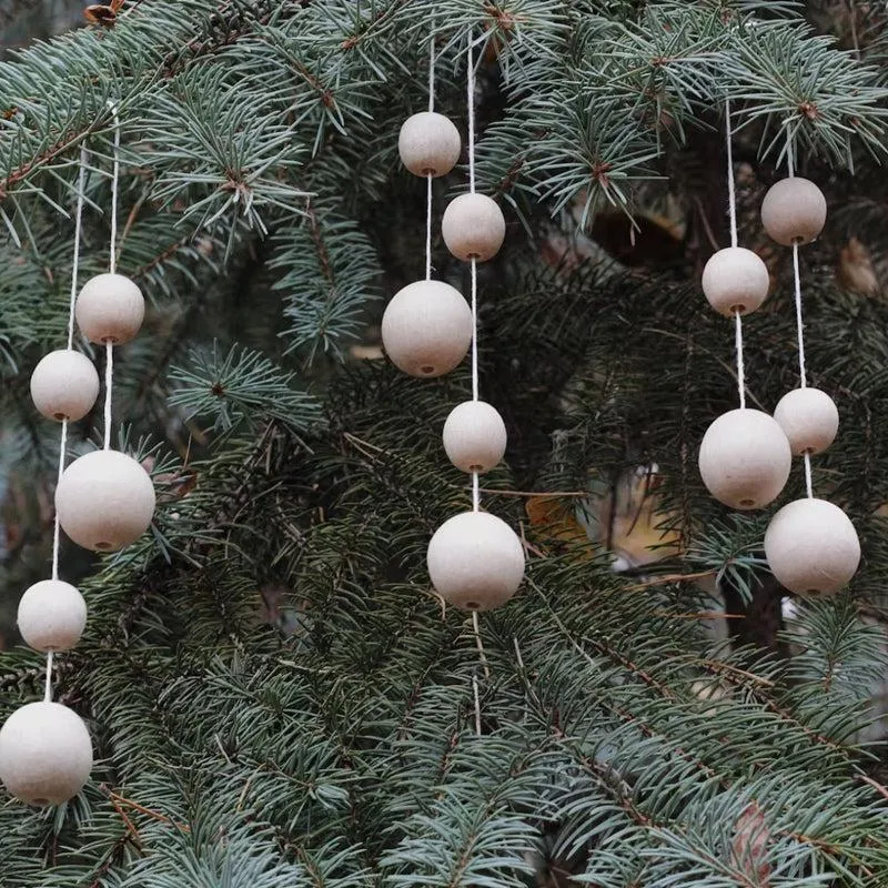 Snow Pearl Christmas Ornament - Set Of Three media 4