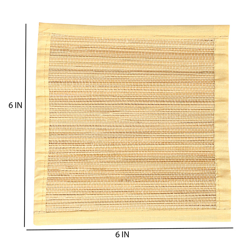 Woodland Nest Bamboo Coaster (Beige) - Set Of Four media 5
