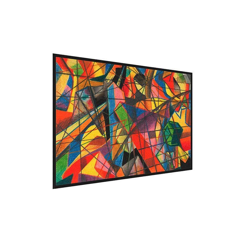 Deformation Canvas Painting By Karl Wiener - Black Frame media 3
