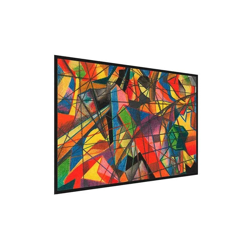 Deformation Canvas Painting By Karl Wiener - Black Frame media 3