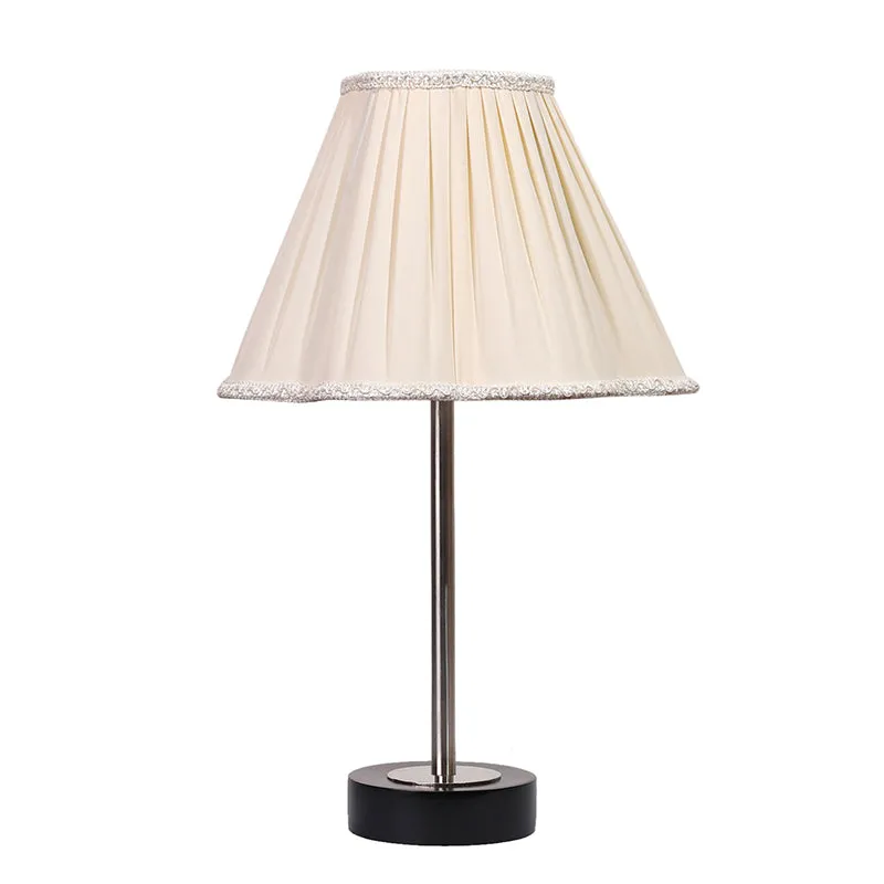 Pleatra Rodin Wooden Table Lamp - White,Silver,Black media 4