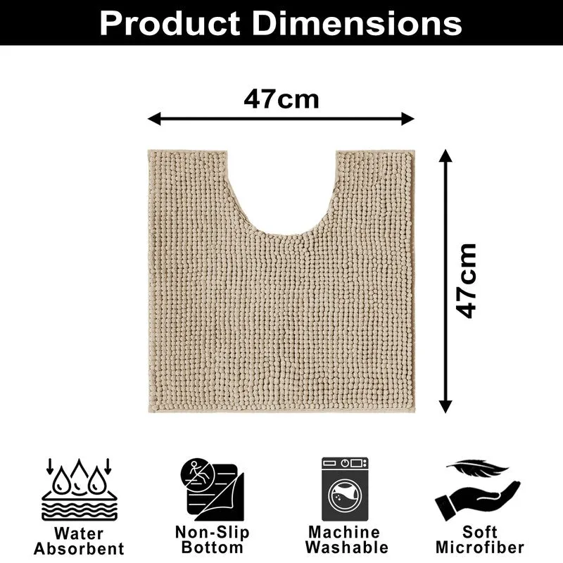 SolidEase Microfiber Bath Mat - Beige media 8