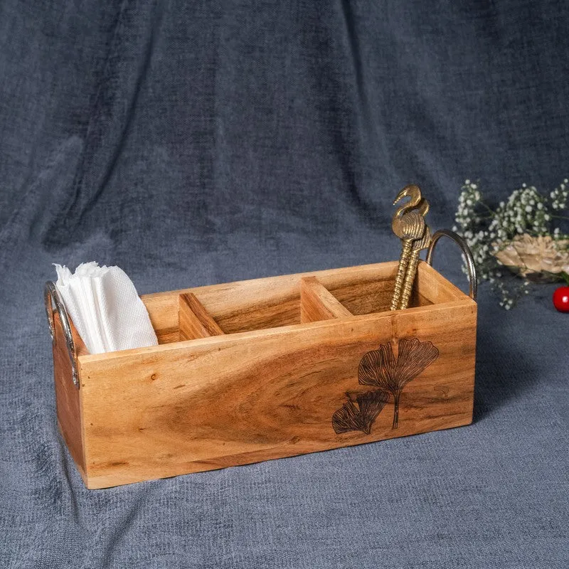 Impressa Printed Wooden Cutlery Stand media 4