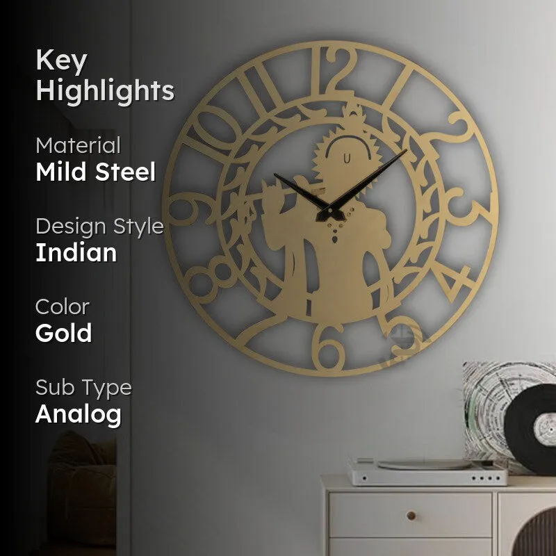 Signal Silent Wall Clock - Gold media 2