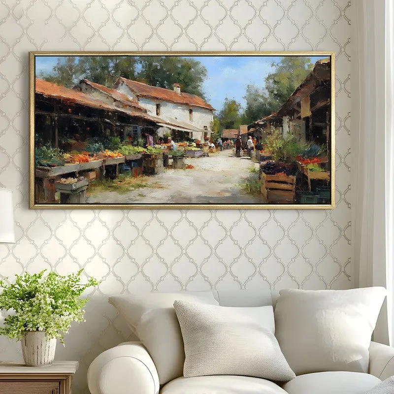 European Rustic Veggie Stall Wall Art media 3