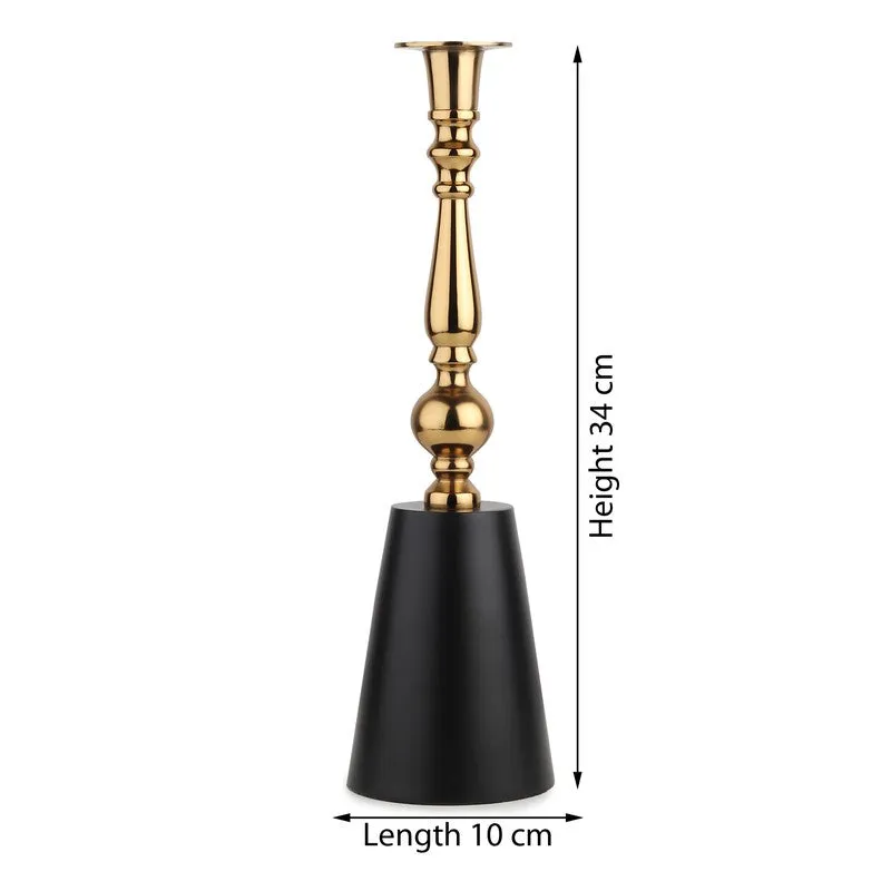 NoirGild Spire Candle Holders (Gold) - Set Of Two media 5