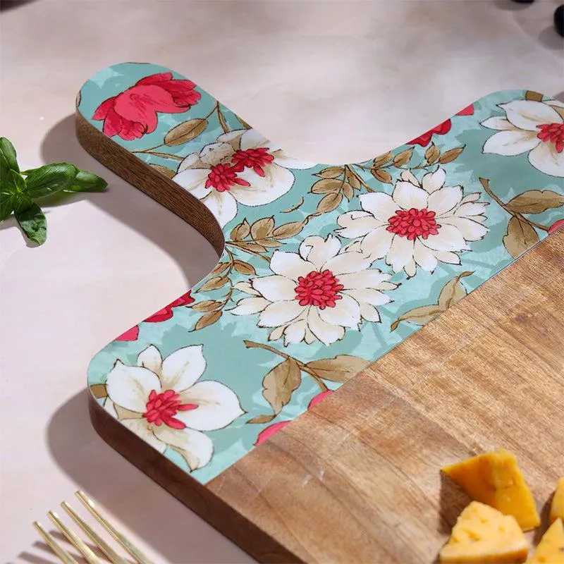Aimee Floral Mango Wood Platter media 4