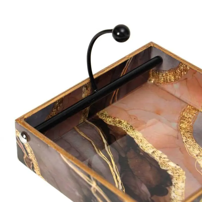 Gold Sand Marble Napkin Holder media 4